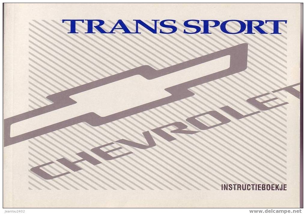 INSTRUCTIE BOEKJE CHEVROLET TRANSPORT - Pratique