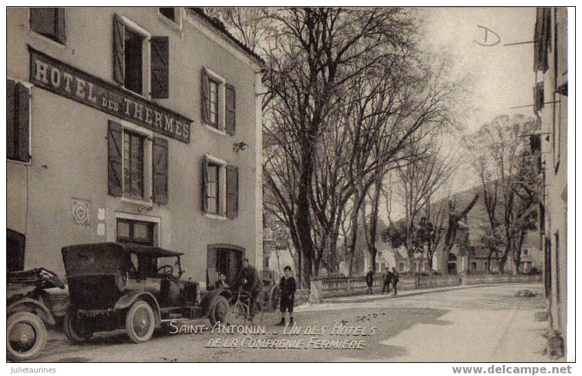 Saint-antonin Un Des Hotels De La Compagnie Fermière Cpa Bon état - Saint Antonin Noble Val