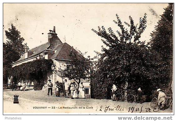 VOUVRAY   RESTAURANT DE LA CISSE   1905 - Vouvray
