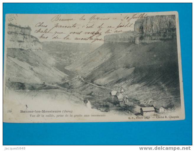 39) Baumes Les Messieurs - N° 559 - Vue Générale De La Vallée , Prix De La Gotte Année 1904- EdiT B F -tres Belle Carte - Baume-les-Messieurs