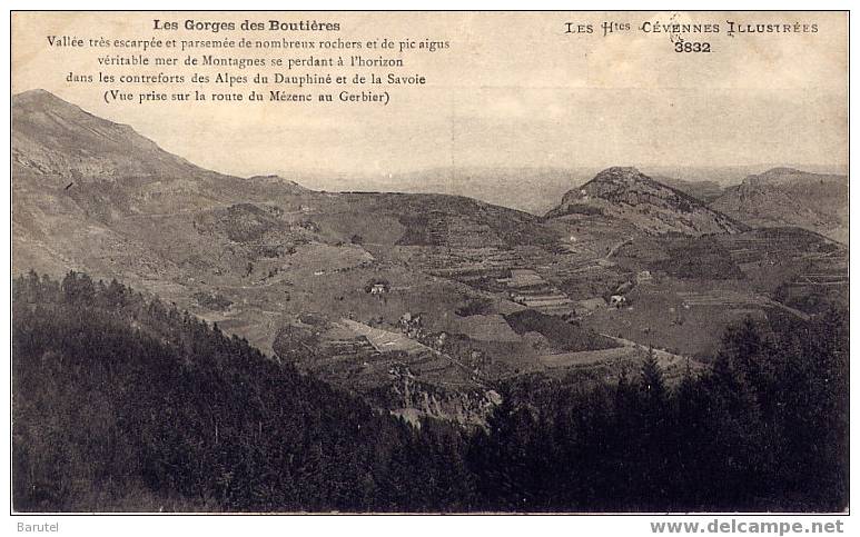 LE CHEYLARD (Environs) - Gorges Des Boutières. Vue Prise De La Route Du Méenc Au Gerbier - Le Cheylard