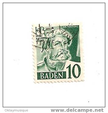 Timbre Allemagne Baden N° 33 - Bade