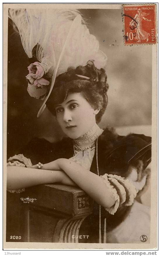 Carte Postale Ancienne Artiste Guett. Photographie Reutlinger. - Opera