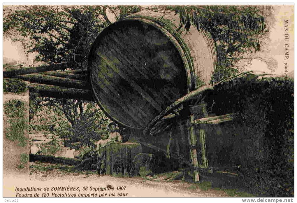 Inondations De Sommieres 26 Septembre 1907 - Foudre De 120hl... - Sommières