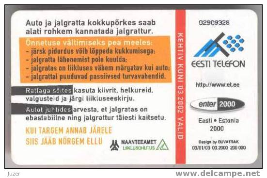 Estonia. 2000. Traffic Harmlessness (2) - Estland