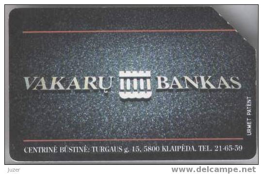 Lithuania. 1995. Vakaru Bank - Lithuania