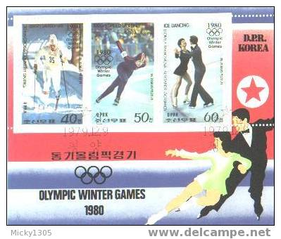 Kleinbogen Gestempelt / Souvenir Sheet Used (B607) - Hiver 1980: Lake Placid