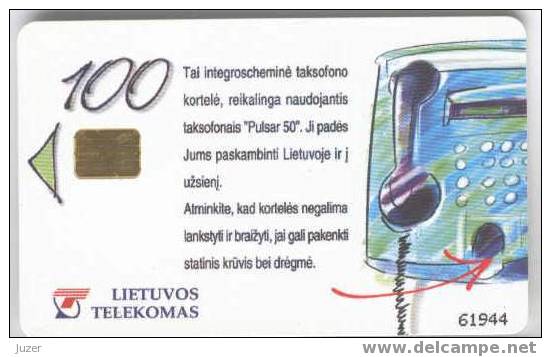 Lithuania. 1998. Spring (Telephone And Flowers) - Lithuania