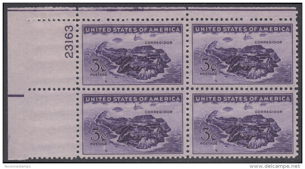 !a! USA Sc# 0925 MNH PLATEBLOCK (UL/23163) - Philippines - Unused Stamps