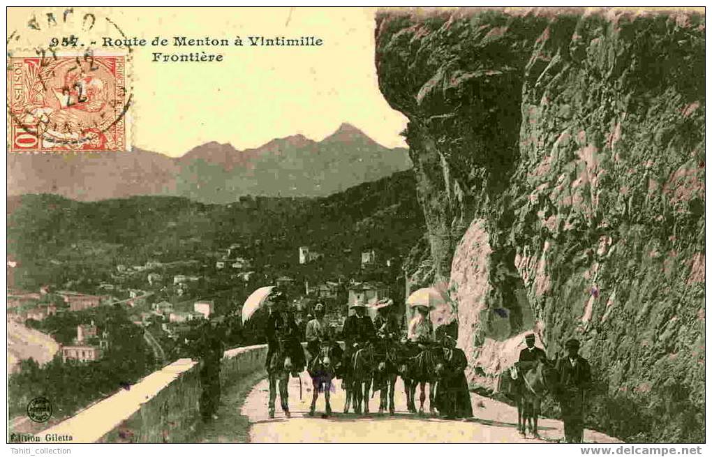 Route De Menton à Vintimille - Frontière - Customs