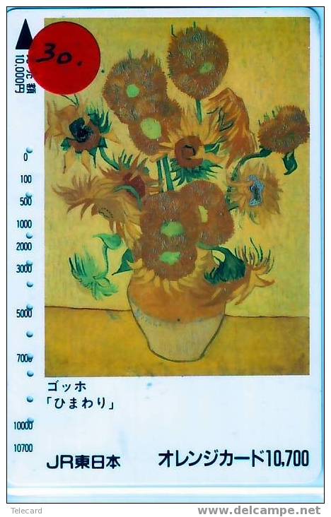 VINCENT VAN GOGH On Metrocarte Japan (30) - Schilderijen