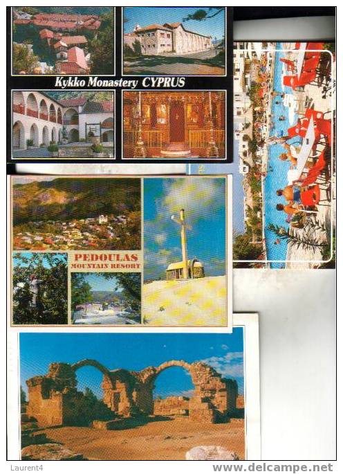 4 Cyprus Island Postcard- 4 Cartes De L´ile De Chypre - Chipre