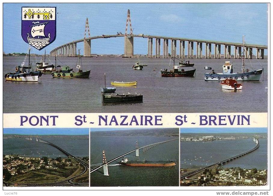 SAINT BREVIN - Pont De Saint NAZAIRE   -  4 Vues Et Blason   - N°  1 - Saint-Brevin-l'Océan