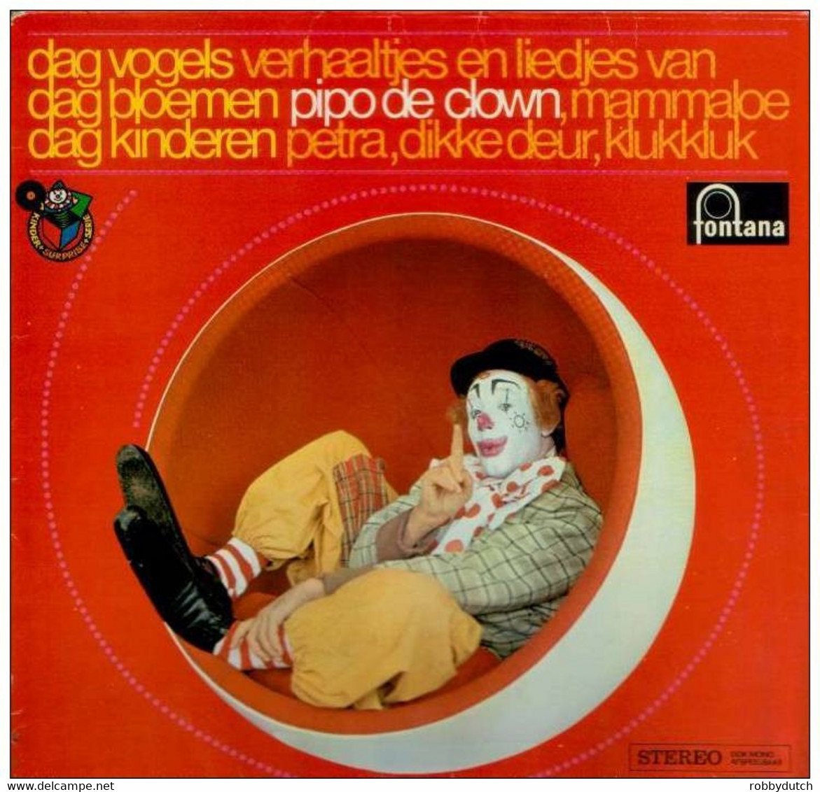 * LP * PIPO DE CLOWN - DAG VOGELS, DAG BLOEMEN, DAG KINDEREN (Holland 1967) - Kinderen