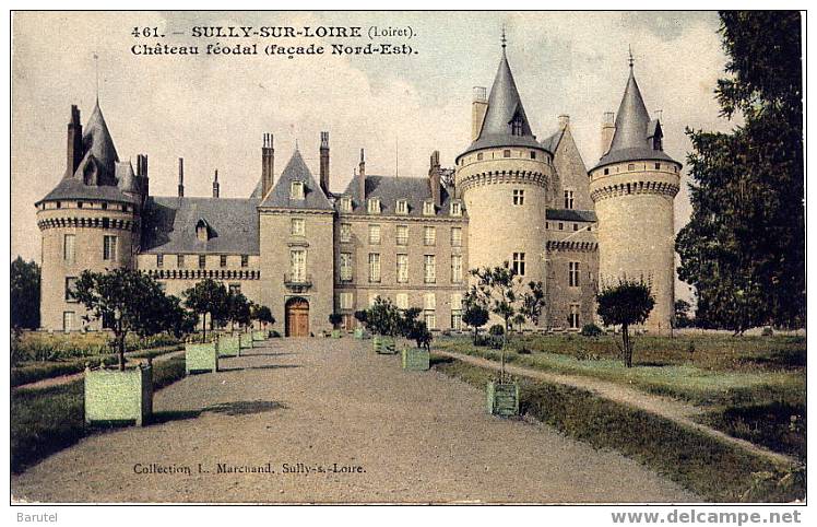 SULLY SUR LOIRE - Château Féodal (façade Nord-Est) - Sully Sur Loire