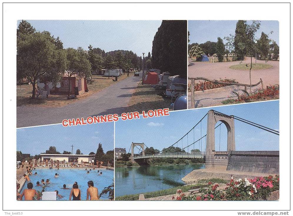 104   -  Chalonnes  -    Le Pont,  Le Camping Et La Piscine - Chalonnes Sur Loire