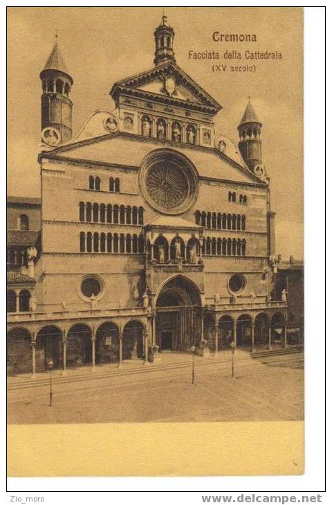 CREMONA 1915 Ca "Facciata Della Cattedrale (XV Secolo)" Formato Piccolo - Cremona