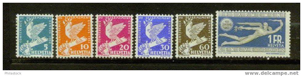 SUISSE  Nº 254 A 259 ** - Unused Stamps