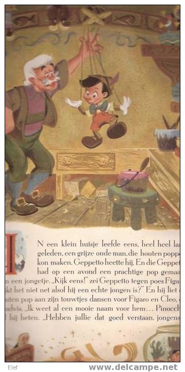 Walt Disney ´s PINOCCHIO, Naar Het Verhaal Van Collodi, Een Gouden " Margriet" Boek ; 1956 - Junior
