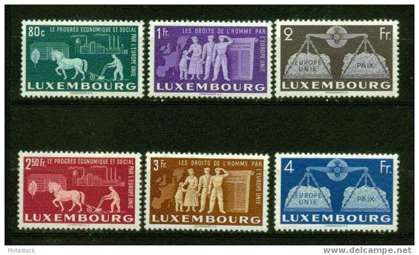 LUXEMBOURG  Nº 443 A 448 ** - Nuovi