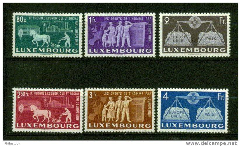 LUXEMBOURG  Nº 443 A 448 ** - Neufs