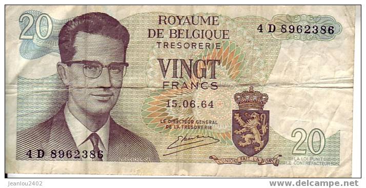 BILLET 20 FRANCS 1964 - 20 Francs