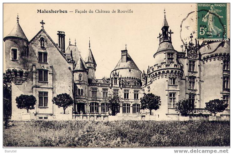 MALESHERBES - Château De Rouville : La Façade - Malesherbes