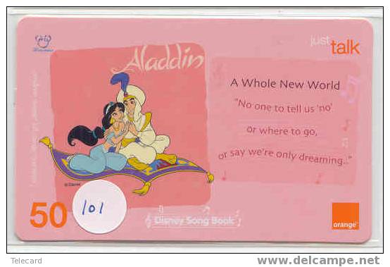 Télécarte Disney Thailand. Phonecard Disney Thailand - (101) Aladdin - Disney