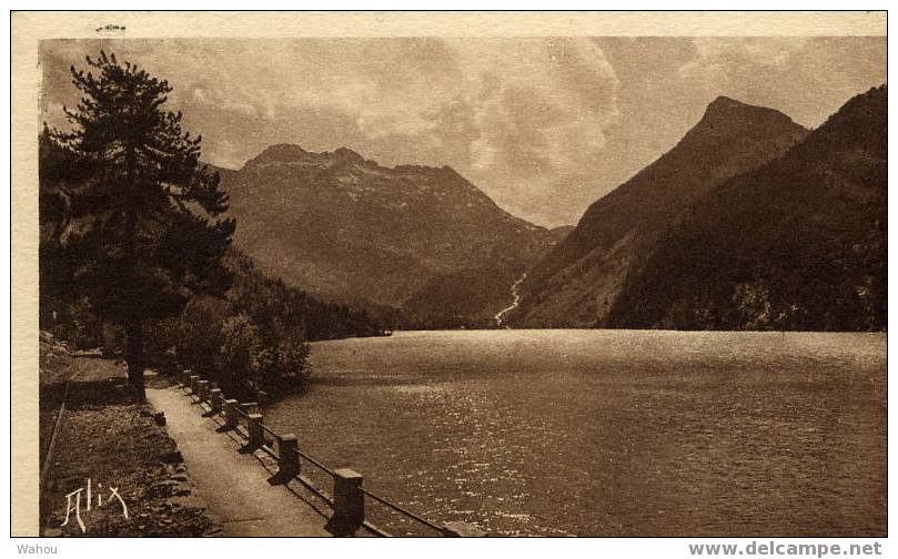 LES PYRENEES    -   Lac D' Oredon, Haute Vallée D' Aure    (Carte Ayant Voyagé En 1936) - Midi-Pyrénées