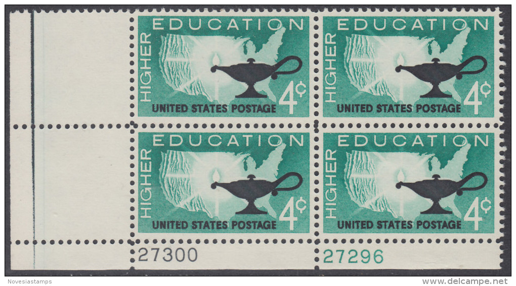 !a! USA Sc# 1206 MNH PLATEBLOCK (LL/27300) - Higher Education - Ungebraucht