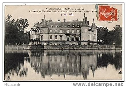CPA 78 RAMBOUILLET - Chateau Vu Des Iles - Residence De Napoleon 1er, Des Presidents Felix Faure, Loubet Et Fallieres - Rambouillet (Kasteel)