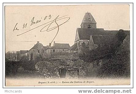 CPA 78 BEYNES - Ruines Du Chateau De Beynes - Beynes