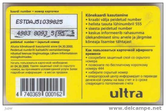 Estonia. Q GSM: ULTRA Recharge Cards - Estland