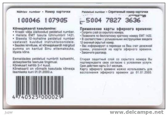 Estonia. EMT: SIMPEL Recharge Cards (1) - Estland