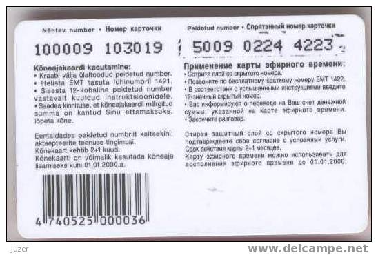 Estonia. EMT: SIMPEL Recharge Cards (2) - Estland