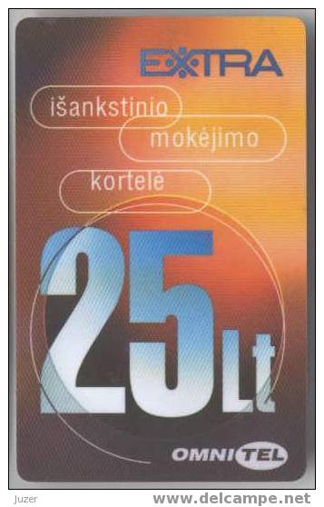 Lithuania. OmniTel: GSM Recharge Card (2) - Lituania