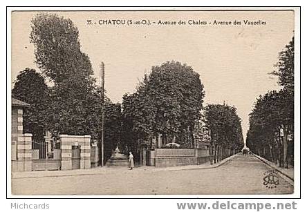 CPA 78 CHATOU - Avenue Des Chalets - Avenue Des Vaucelles - Chatou