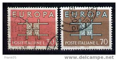 Italien / Italy / Italie 1963 Satz/set EUROPA Used/gestempelt - 1963