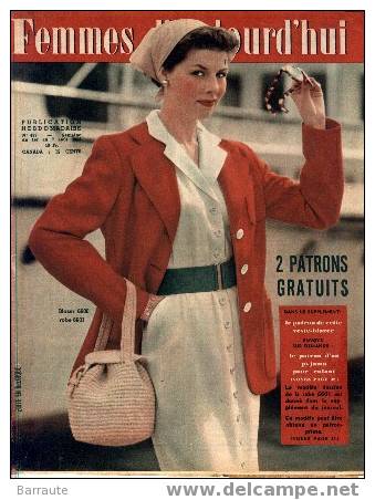 Femmes D´aujourd´hui Du 01/08/1954 N° 483  Jacques BREL Interview - Fashion