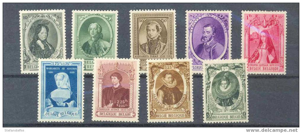 Belgie Ocb Nr :  573 - 582 ** (zie Scan) Lot 1 - Ongebruikt