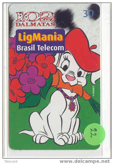 Télécarte Disney Brasil. Phonecard Disney Brasil 102 Dalmatians (22) - Disney