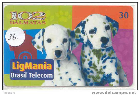 Télécarte Disney Brasil. Phonecard Disney Brasil 102 Dalmatians (36) - Disney