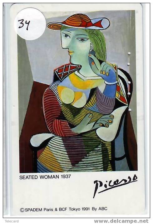 PICASSO Art Peinture Schilderij Painting Malerei Sur Telecarte  (34) - Schilderijen