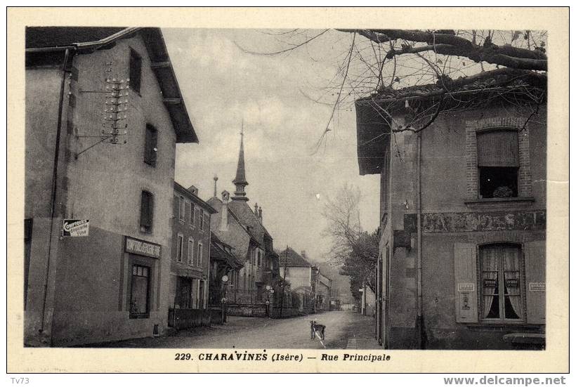 Cpa 977 - CHARAVINES - Rue Principale (38 - Isère) - Charavines