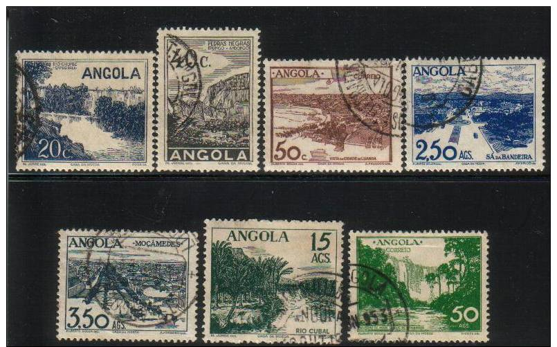 ANGOLA SET AF # 311 - AF # 317   (1945) - Angola