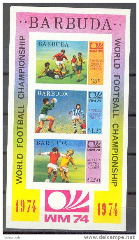 Barbuda - BF Nuovo Non Dentellato: Campionato Del Mondo 1974 - 1974 – Westdeutschland