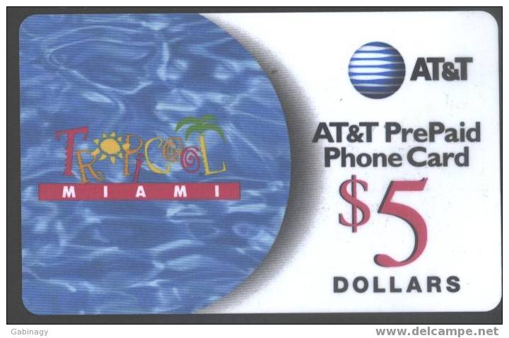 UNITED STATES - PREPAID - AT&T - TROPICAL MIAMI - $5 - AT&T