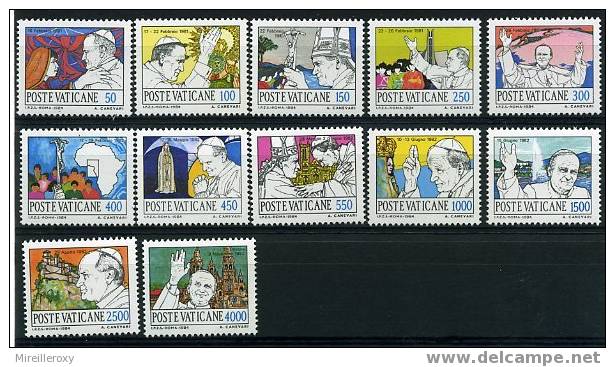 VATICAN / 755-766 / VOYAGES DE JEAN PAUL II - Neufs