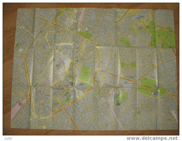 Belgium: Map Of Brussels (1999) - Topographical Maps