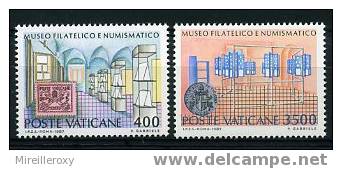 VATICAN / 815-816 / MUSEE PHILATELIQUE ET NUMISMATIQUE - Unused Stamps